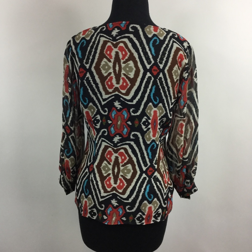 Aztec Button Front Blouse/Jacket - Picture 4 of 7